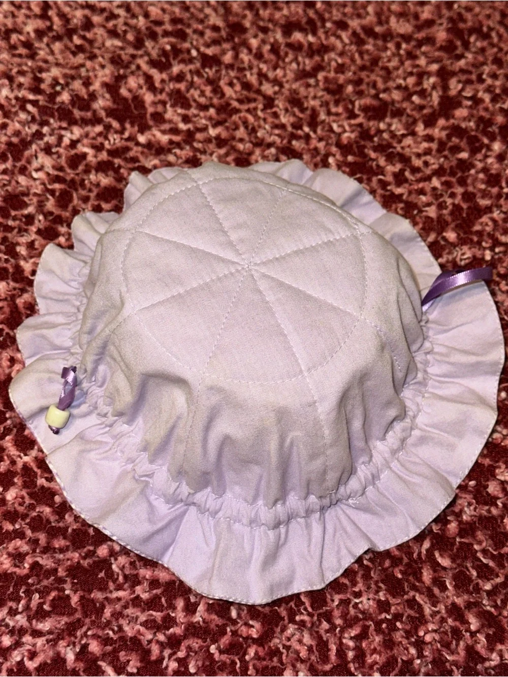 Vintage Purple Gingham Fabric Drawstring Travel Jewelry Pouch & Organizer